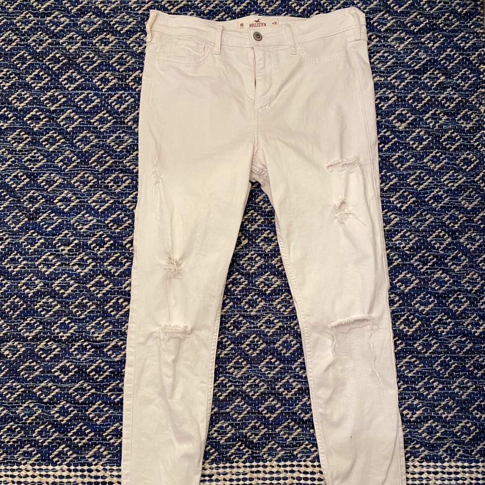 White hollister jeans